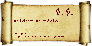 Veidner Viktória névjegykártya