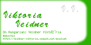 viktoria veidner business card